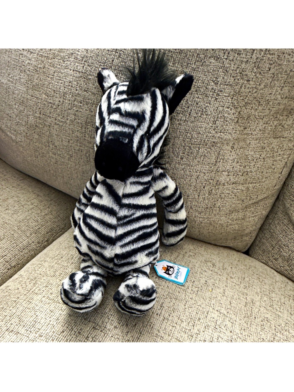 Retired Jellycat Bashful Zebra, NWT